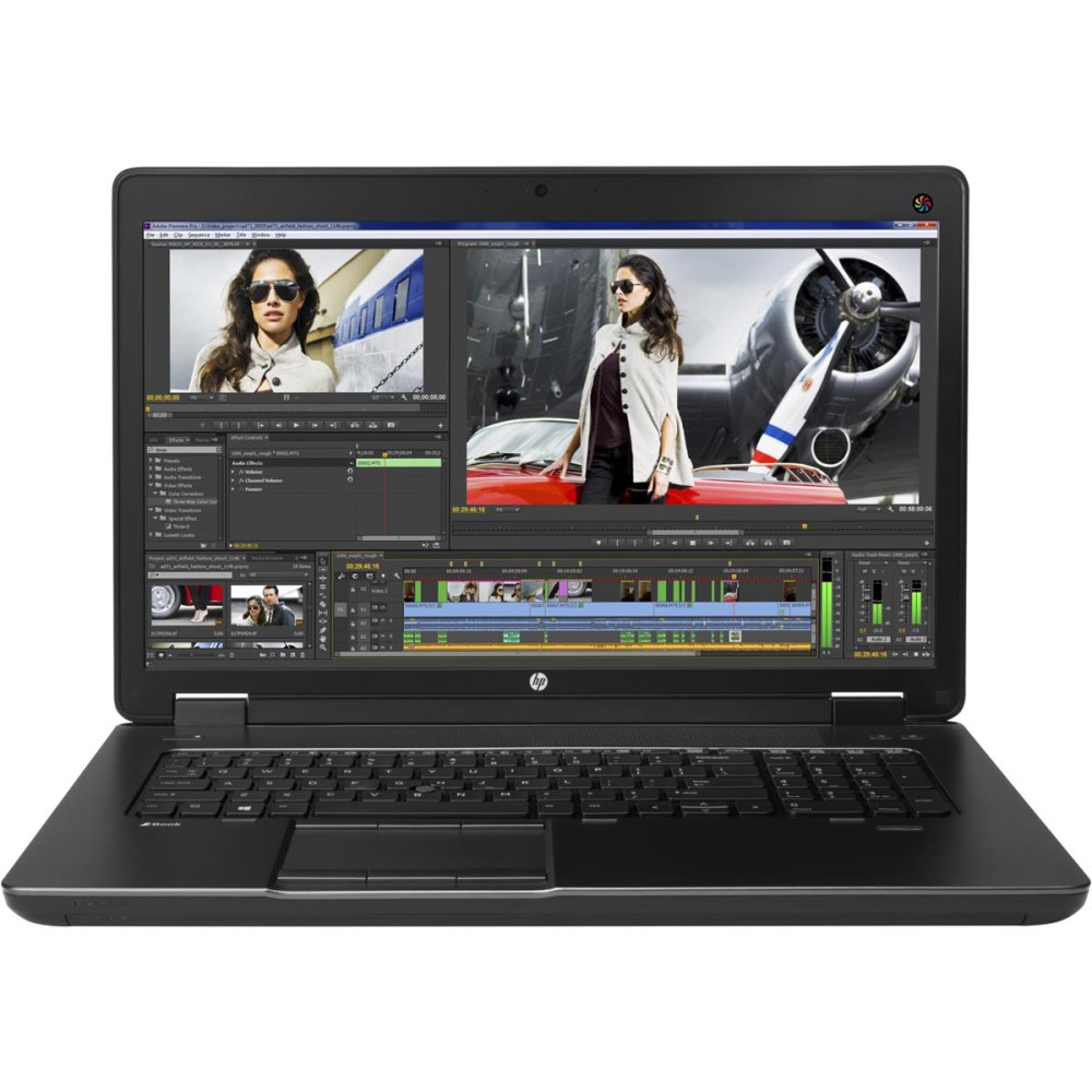 Laptop HP ZBook 17 G2 J8Z35EA - i7-4710MQ/17,3" HD+/RAM 4GB/HDD 500GB/K1100M/Czarno-szary/DVD/Windows 7 Professional/3 lata DtD - zdjęcie