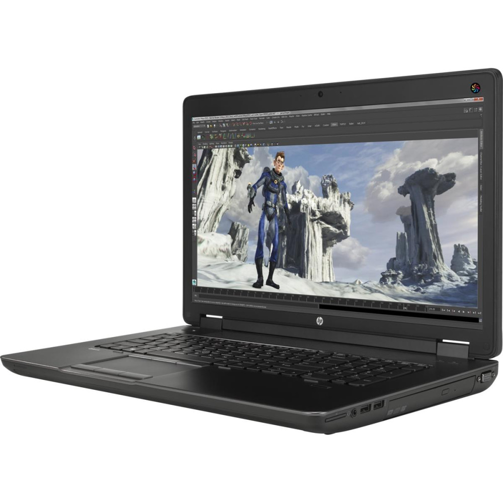 Laptop HP ZBook 17 G2 J9A23EA - i7-4810MQ/17,3" FHD/RAM 8GB/SSD 256GB/K3300M/Czarno-szary/DVD/Windows 7 Professional/3 lata DtD - zdjęcie