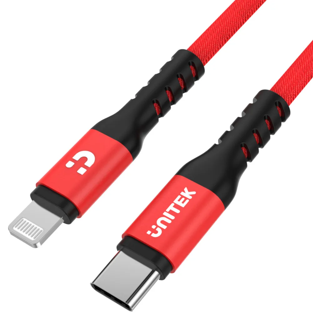 Kabel Unitek Pro Lighning, USB-C M, M MFI C14060RD - zdjęcie poglądowe 1