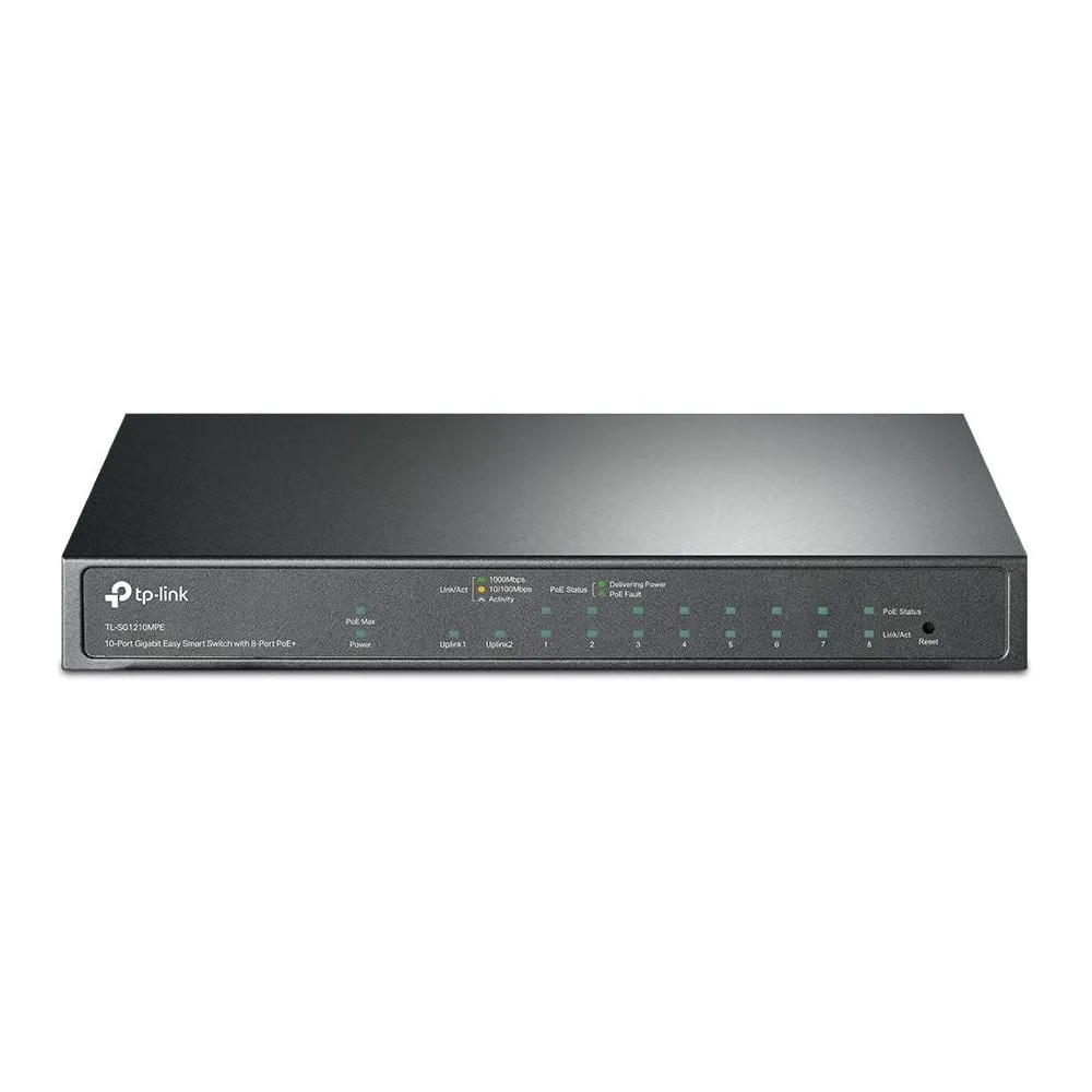 Switch zarządzalny TP-Link TL-SG1210MPE, 8X 10|100|1000Mbps POE, 1x 1000MBps SFP, RJ45 | Sklep ITnes.pl, IT for BUSINESS
