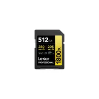 Karta pamięci Lexar SDXC 256 GB Professional 1800x LSD1800512G-BNNNG - UHS-II, 280MB|s|205MB|s, C10, V60, U3