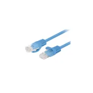 Patchcord Lanberg PCF6A-10CU-0050-B, kat. 6A, S|FTP, 0.5m, niebieski, CU | Sklep ITnes.pl, IT for BUSINESS