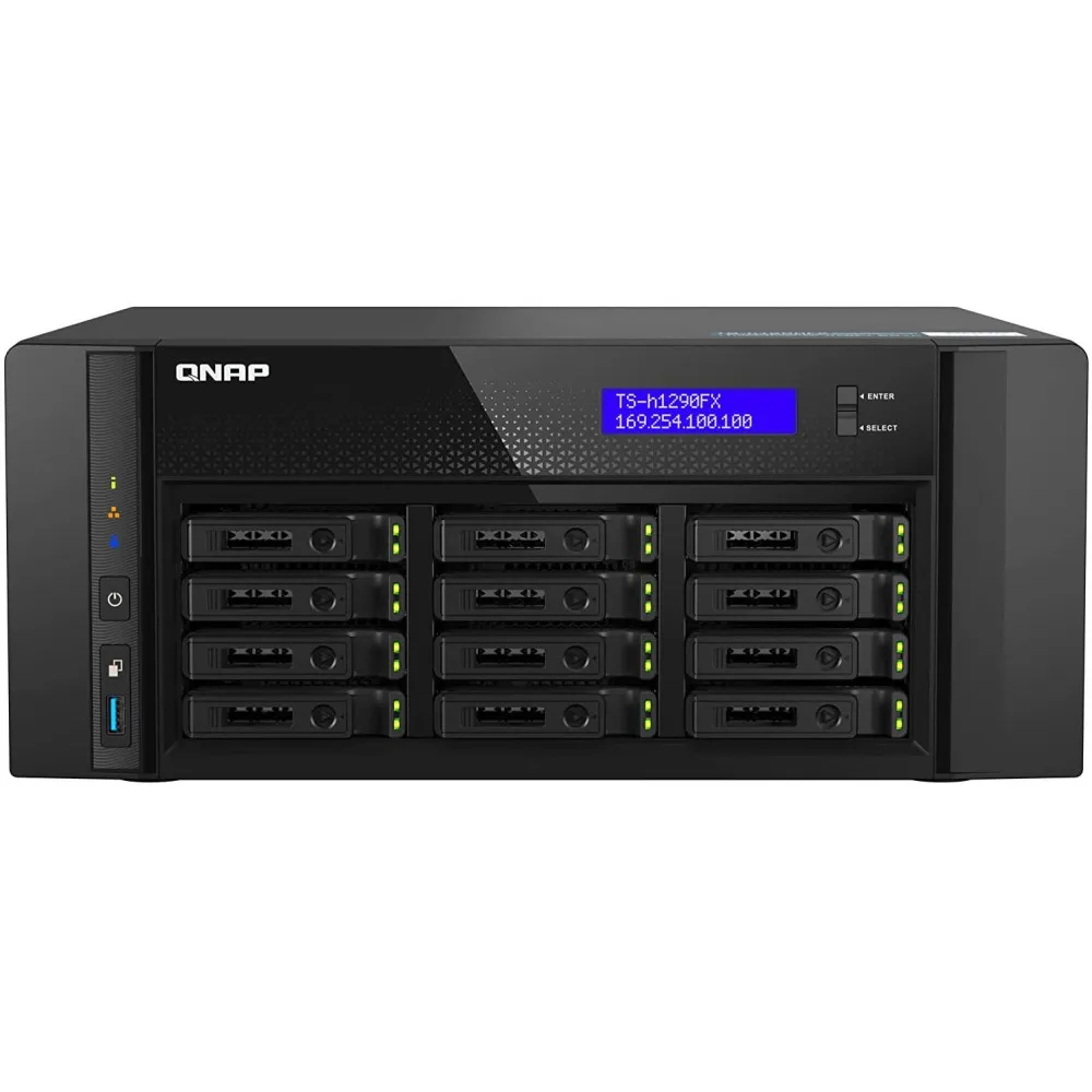 Serwer NAS QNAP Tower TS-H1290FX-7232P-GVB, Desktop, EPYC 7232P, 7252, 64GB RAM, 7,7TB, 12 wnęk | Sklep ITnes.pl, IT for BUSINESS