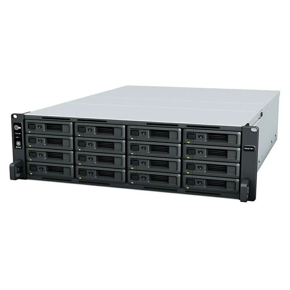 Serwer NAS Synology Rack Plus RS2821RPTK5 - Rack (3U)/AMD Ryzen V1500B/4 GB RAM/160 TB/16 wnęk/hot-swap/3 lata Carry-in - zdjęcie