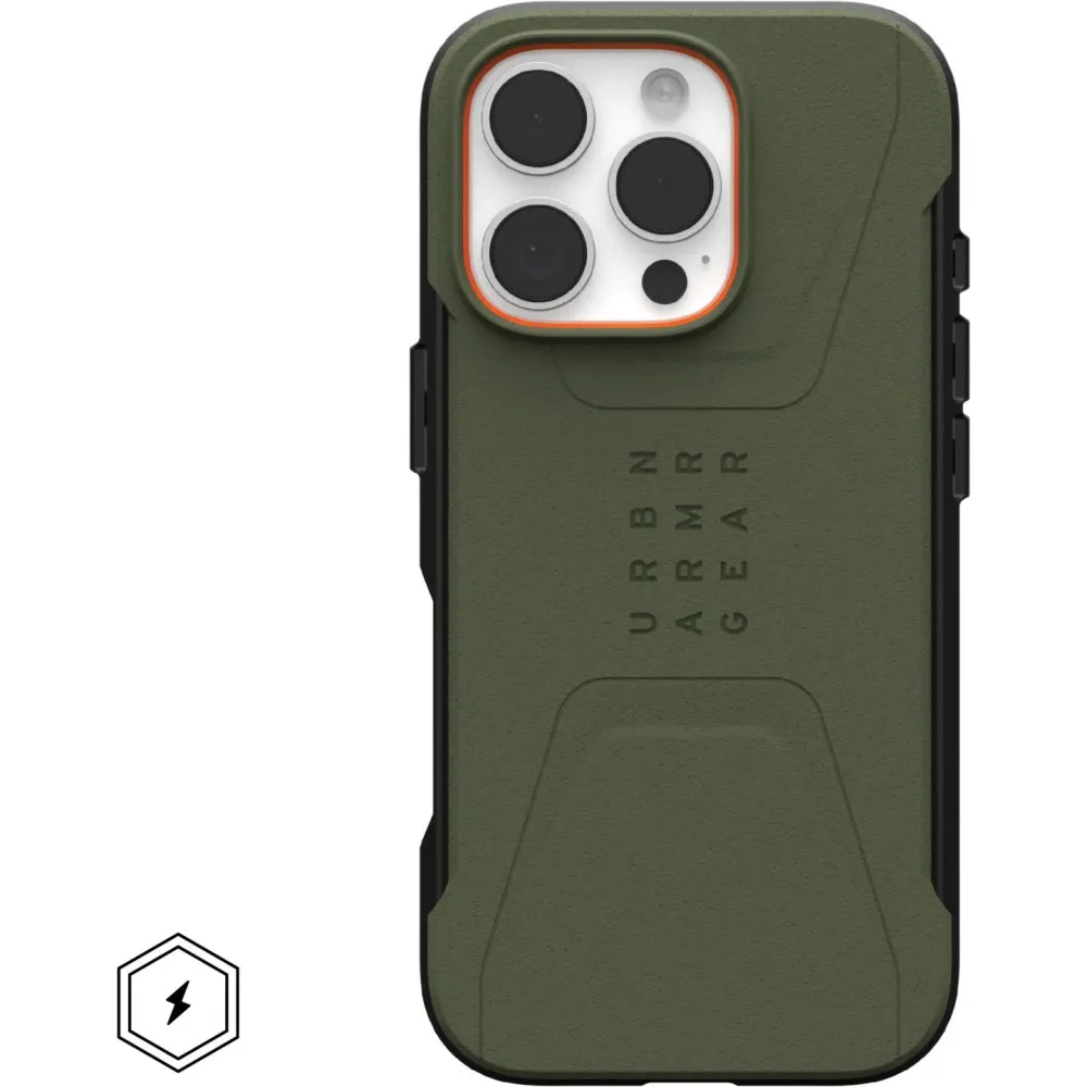 Etui ochronne na smartfon UAG Civilian Magsafe do iPhone 16 Pro z MagSafe 114444117272, Oliwkowe | Sklep ITnes.pl, IT for BUSINE