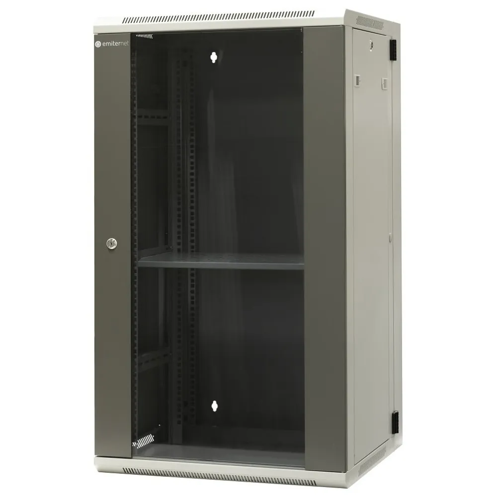 Szafa rack 19" 22U Emiter EM/AH6522, 600 x 550 x 1083mm, drzwi blacha-szkło, dwusekcyjna | Sklep ITnes.pl, IT for BUSINESS Szafa rack 19" 22U Emiter EM/AH6522, 600 x 550 x 1083mm, drzwi blacha-szkło, dwusekcyjna | Sklep ITnes.pl, IT for BUSINESS