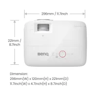 Projektor Benq TH671ST 9H.JGY77.1HE, DMD WUXGA, 3000AL, 10000:1, HDMI, HDMI(MHL), USB | Sklep ITnes.pl, IT for BUSINESS