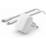 Ładowarka sieciowa Belkin BoostCharge 20W USB-C WCA006VF1MWH-B5 - Kabel USB-C do Lightning, Biała