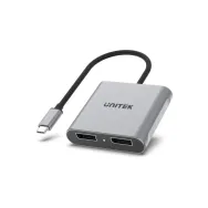 Adapter Unitek USB-C do 2x DisplayPort 1.4 8K 60Hz V1404A | Sklep ITnes.pl, IT for BUSINESS