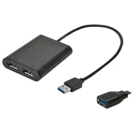 Adapter i-tec USB 3.0, USB-C Dual 4K DP U3DUAL4KDP - zdjęcie poglądowe 1