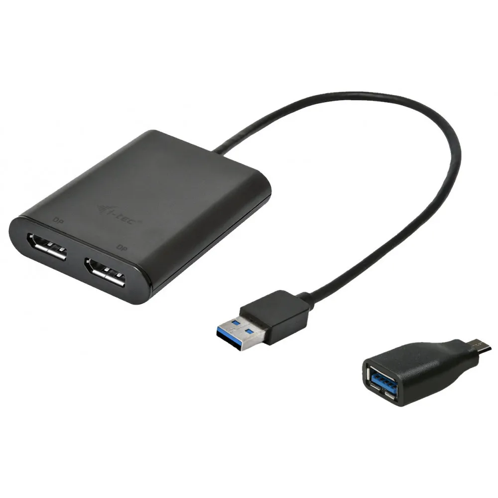 Adapter i-tec USB 3.0, USB-C Dual 4K DP U3DUAL4KDP - zdjęcie poglądowe 1