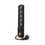 Listwa zasilająca Acar F5 PRO 5x 230V - 5 gniazd, 3 m, Czarna - W0093 | Sklep ITnes.pl - IT for BUSINESS