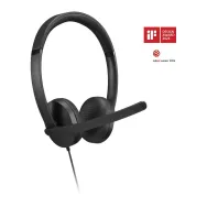 Zestaw słuchawkowy Lenovo USB-A Wired Stereo Headset Gen 2 4XD1P83425 - Czarny
