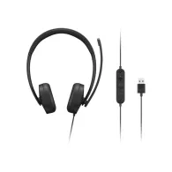 Zestaw słuchawkowy Lenovo USB-A Wired Stereo Headset Gen 2 4XD1P83425 - Czarny