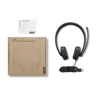 Zestaw słuchawkowy Lenovo USB-A Wired Stereo Headset Gen 2 4XD1P83425 - Czarny