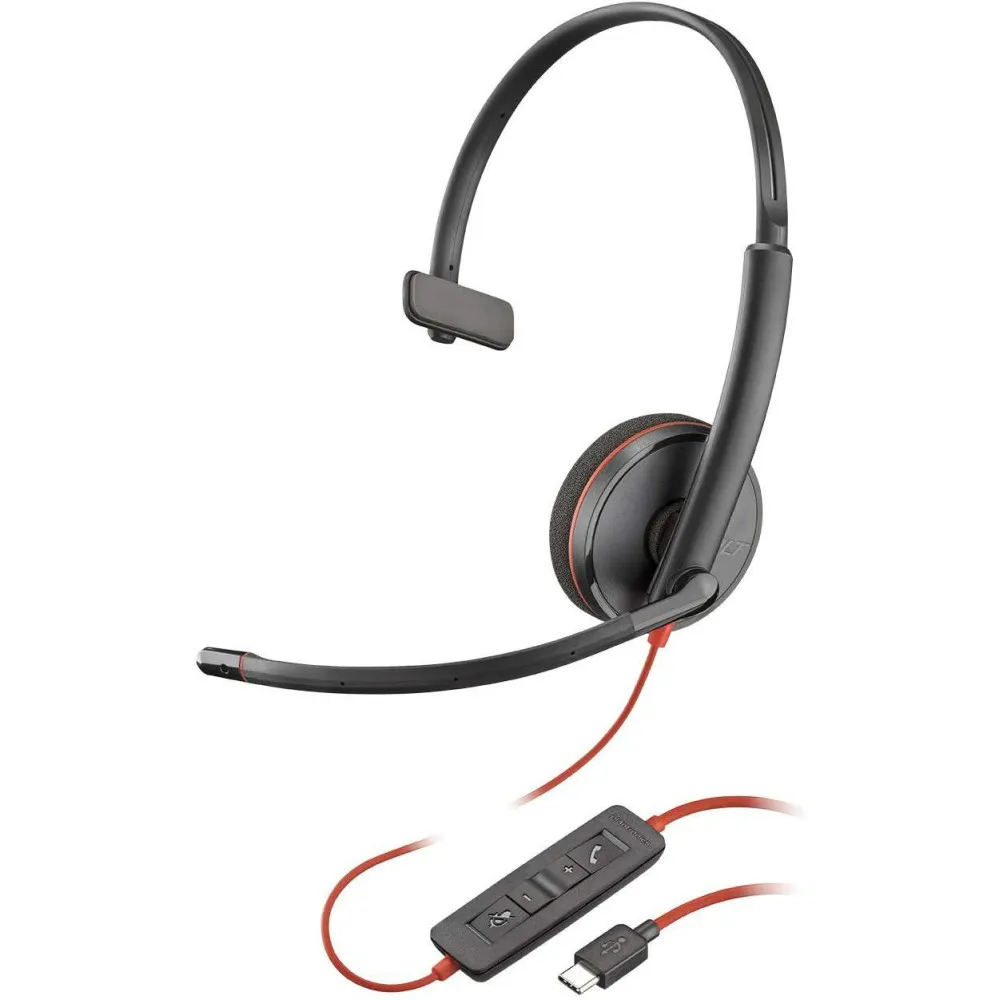 Plantronics Blackwire 3210, C3210 USB-C, black - 209748-104 | Sklep ITnes.pl - IT for BUSINESS