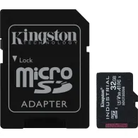 Karta pamięci Kingston Industrial MicroSDHC 32 GB Class 10 A1 pSLC Card + SD Adapter SDCIT2/32GB - Czarna | Sklep ITnes.pl - IT 