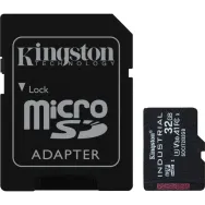 Karta pamięci Kingston Industrial MicroSDHC 32 GB Class 10 A1 pSLC Card + SD Adapter SDCIT2/32GB - Czarna | Sklep ITnes.pl - IT 