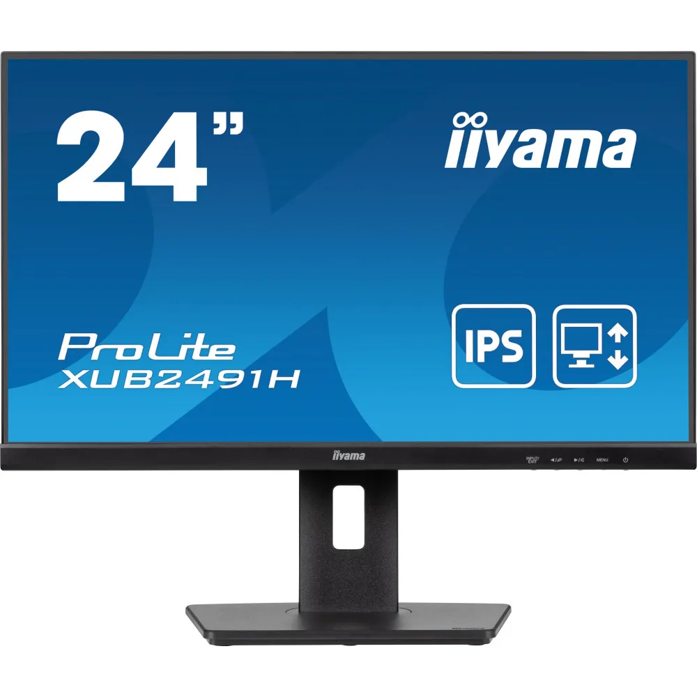 Monitor iiyama ProLite XUB2491H-B1, 23,8", 1920x1080 (FHD), 100Hz, IPS, 0,5 ms, pivot, Czarny | Sklep ITnes.pl, IT for BUSINESS