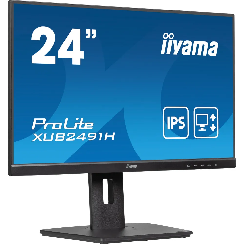 Monitor iiyama ProLite XUB2491H-B1 - 23,8"/1920x1080 (Full HD)/100Hz/IPS/0,5 ms/pivot/Czarny