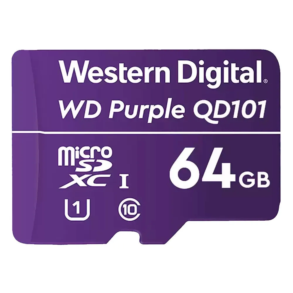 Karta pamięci WD Purple SC QD101 Ultra Endurance microSD 64GB WDD064G1P0C - Fioletowa | Sklep ITnes.pl - IT for BUSINESS