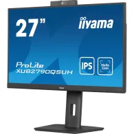 Monitor iiyama ProLite XUB2790QSUH-B1, 27", 2560x1440 (QHD), 100Hz, IPS, 0,400 ms, pivot, kamera, USB-C, Czarny | Sklep ITnes.pl