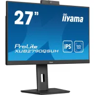 Monitor iiyama ProLite XUB2790QSUH-B1, 27", 2560x1440 (QHD), 100Hz, IPS, 0,400 ms, pivot, kamera, USB-C, Czarny | Sklep ITnes.pl