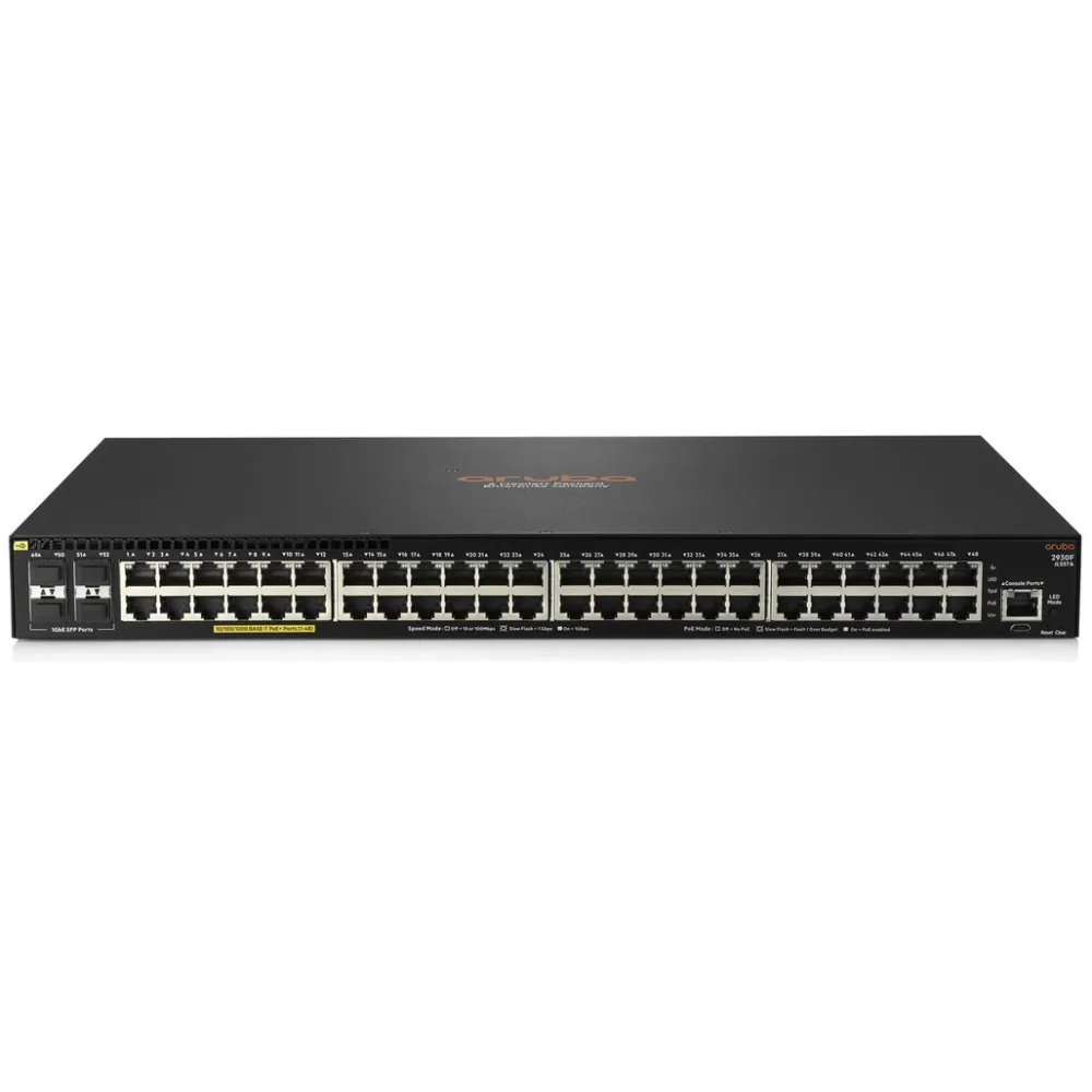 Switch zarządzalny HPE Aruba 2930F JL557A, 48x 100|1000Mbps RJ45, 4x 1000Mbps SFP, POE+ 740W | Sklep ITnes.pl, IT for BUSINESS