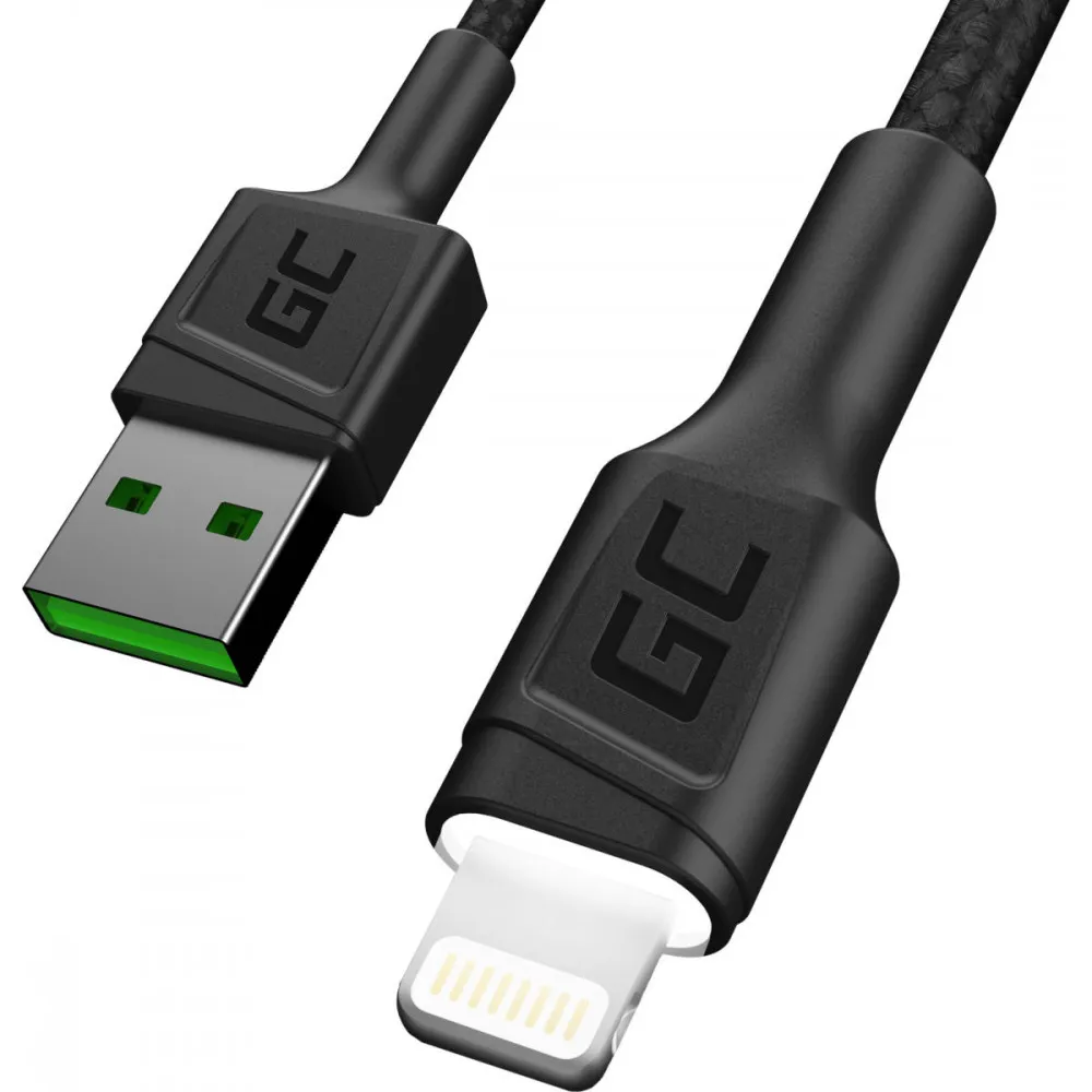 Kabel Green Cell Ray USB-A, Lightning KABGC12 - zdjęcie poglądowe 1