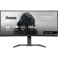 Monitor iiyama G-MASTER GCB3482WQSU-B1, 34", 3440x1440 (UWQHD), 120Hz, 21:9, zakrzywiony, VA, HDR, 0,6 ms, USB-C, Czarny | Sklep