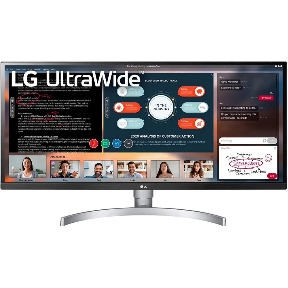 Monitor LG 34WK650-W, 34", 2560x1080, 60Hz, 21:9, IPS, FreeSync, HDR, 5 ms, Biało-srebrny | Sklep ITnes.pl, IT for BUSINESS