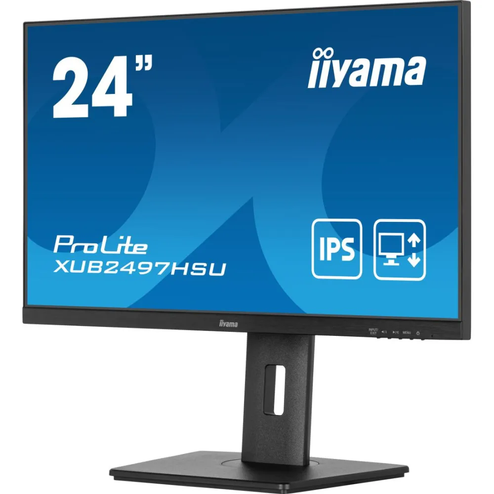 Zdjęcie produktu Monitor iiyama ProLite XUB2497HSU-B1 - 23,8"/1920x1080 (Full HD)/110Hz/IPS/1 ms/pivot/Czarny