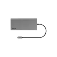 Replikator portów Belkin Connect Universal USB-C 8-in-1 Dual Display Core Hub INC015BTSGY-CZ - Srebrny
