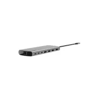 Replikator portów Belkin Connect Universal USB-C 8-in-1 Dual Display Core Hub INC015BTSGY-CZ - Srebrny