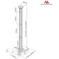 Uchwyt sufitowy do projektora Maclean MC-517S | Sklep ITnes.pl - IT for BUSINESS
