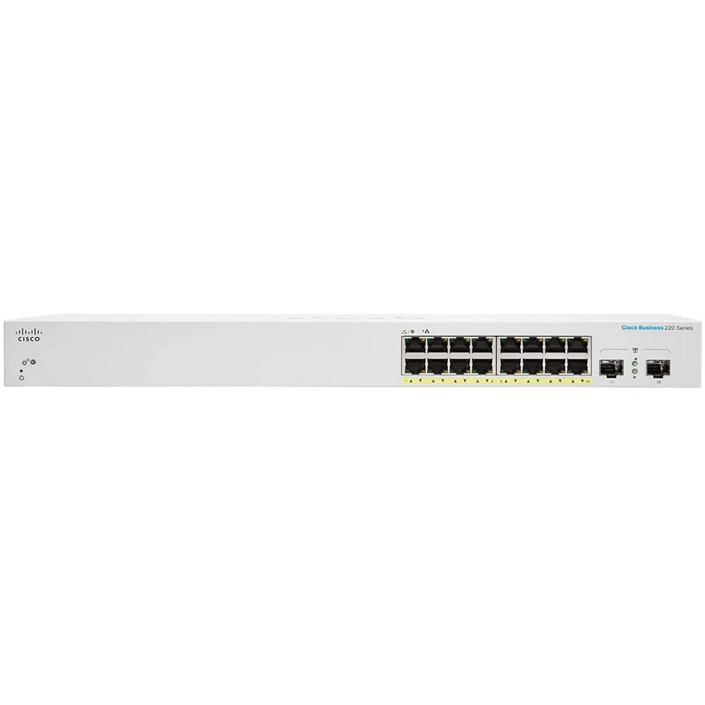 Switch zarządzalny Cisco CBS220-16P-2G-EU, 16x 10|100|1000Mbps, 2x 1000Mbps SFP, POE, SMART | Sklep ITnes.pl, IT for BUSINESS