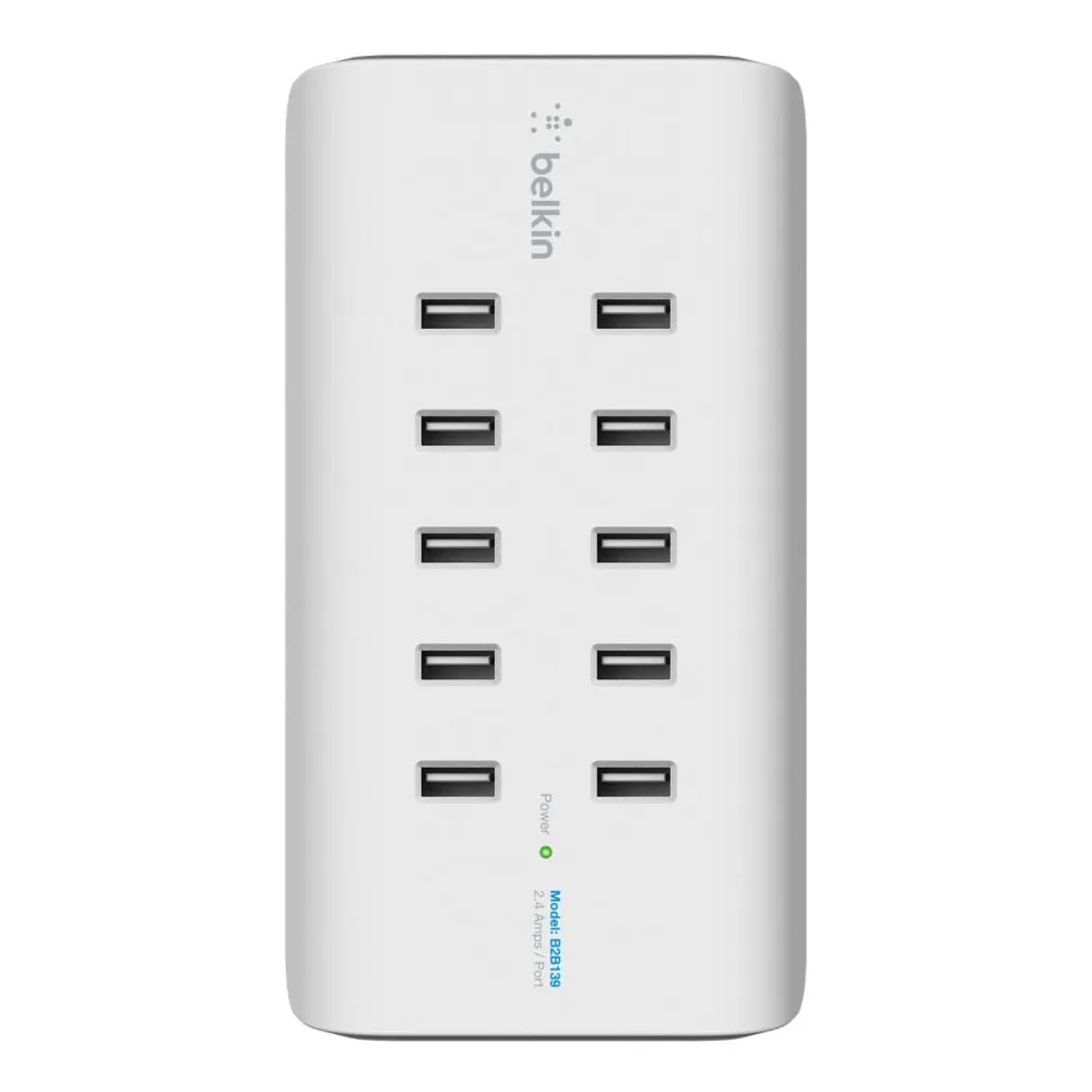 Ładowarka Belkin 10-Port USB Charging Station B2B139VF - Biała - B2B13