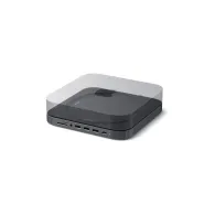 Replikator portów USB-C Satechi Aluminum Hub do Mac Mini ST-ABHFM - USB-C, 3x USB-A, microSD i SD, Audio, Szary