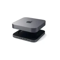 Replikator portów USB-C Satechi Aluminum Hub do Mac Mini ST-ABHFM - USB-C, 3x USB-A, microSD i SD, Audio, Szary