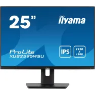 Monitor iiyama ProLite XUB2595WSU-B5, 25", 1920x1200 (WUXGA), 16:10, IPS, FreeSync, 4 ms, pivot, Czarny | Sklep ITnes.pl, IT for