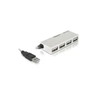 Delock 87445 HUB USB 2.0 DELOCK 4-PORTY BIAŁY | Sklep ITnes.pl - IT for BUSINESS