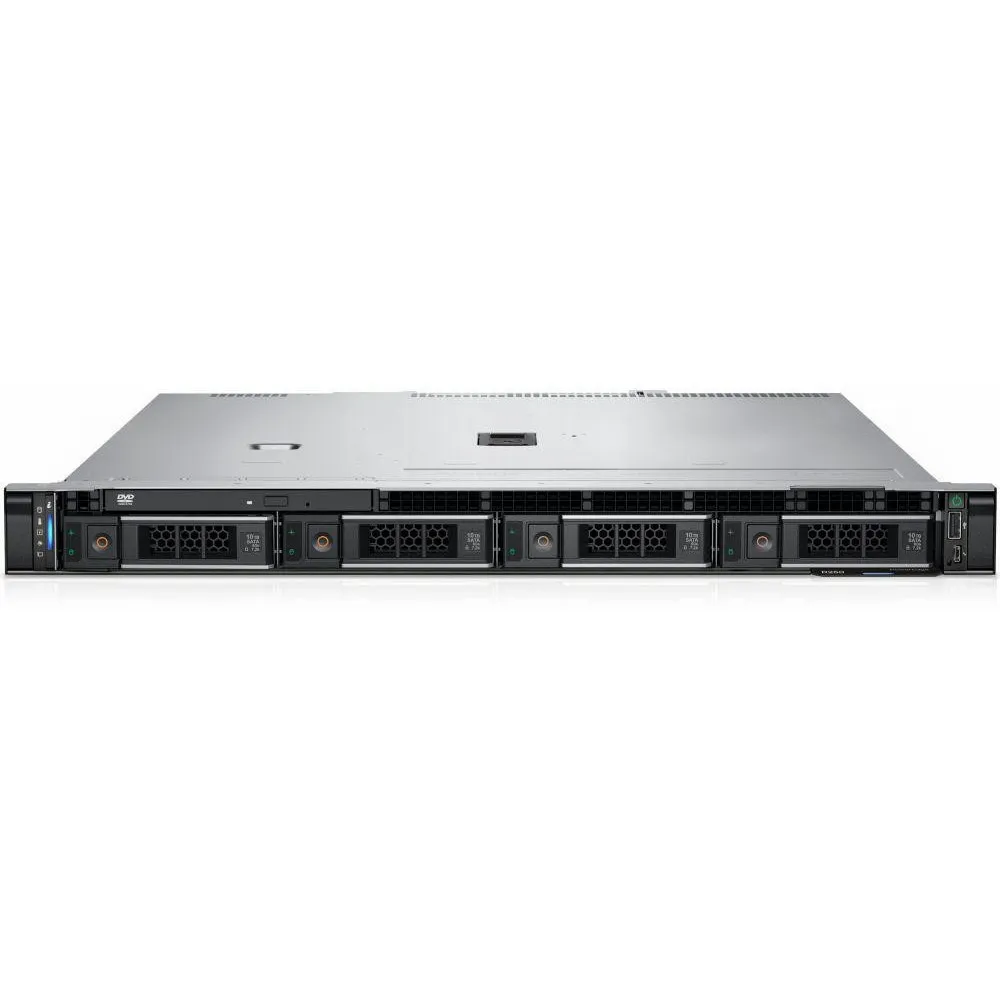 Serwer Dell PowerEdge R250 EMEA_PER250SPL2_634-BYKR, Rack (1U), Intel Xeon E Xeon E-2314, 16GB, 1x(1x480GB), 2xLAN, 3OS NBD, Mic