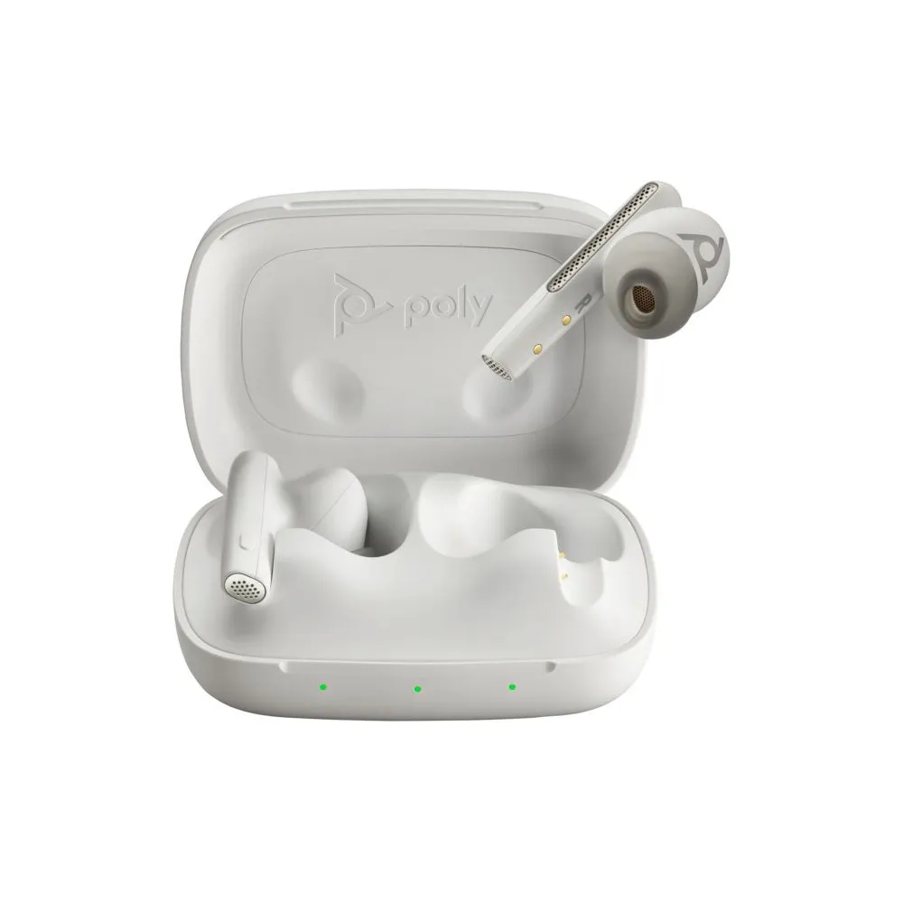 Słuchawki bezprzewodowe Poly Voyager Free 60 UC White Basic Charge Case 8L582AA
