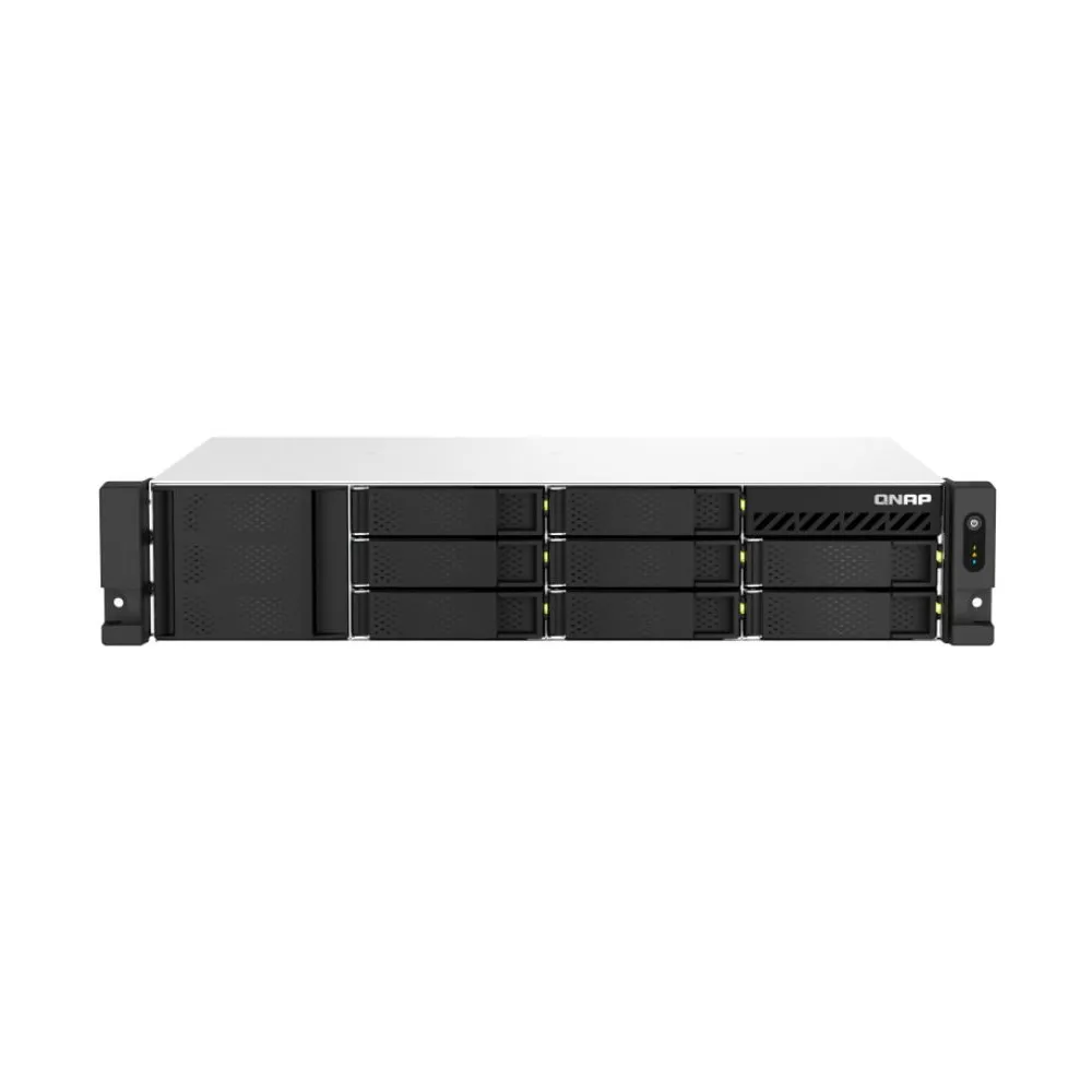 Serwer NAS QNAP Rack TS-864EU-VO - Rack (2U)/Intel Celeron N5095/8 GB RAM/64 TB/8 wnęk/hot-swap/3 lata Carry-in - zdjęcie