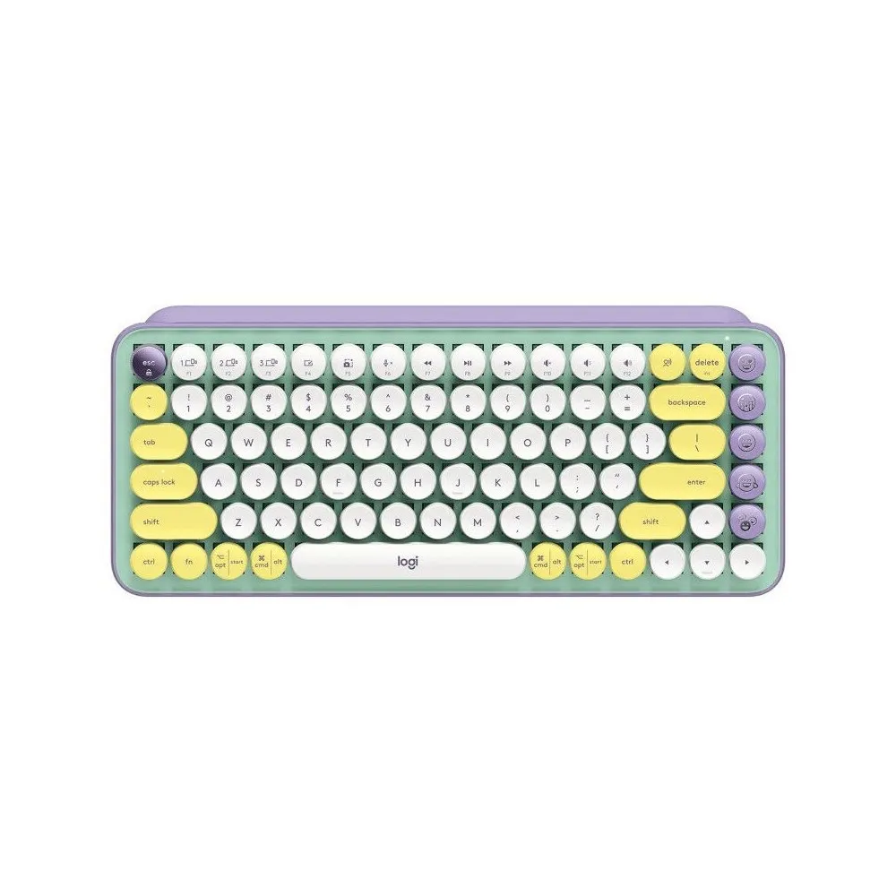 Klawiatura bezprzewodowa Logitech Pop Keys Fresh Vibes 920-010736 - Wielokolorowa - 920-010736 | Sklep ITnes.pl - IT for BUSINES