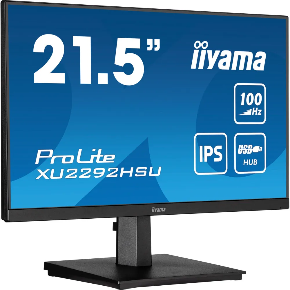 Zdjęcie produktu Monitor iiyama ProLite XU2292HSU-B6 - 21,5"/1920x1080 (Full HD)/100Hz/IPS/FreeSync/0,4 ms/Czarny