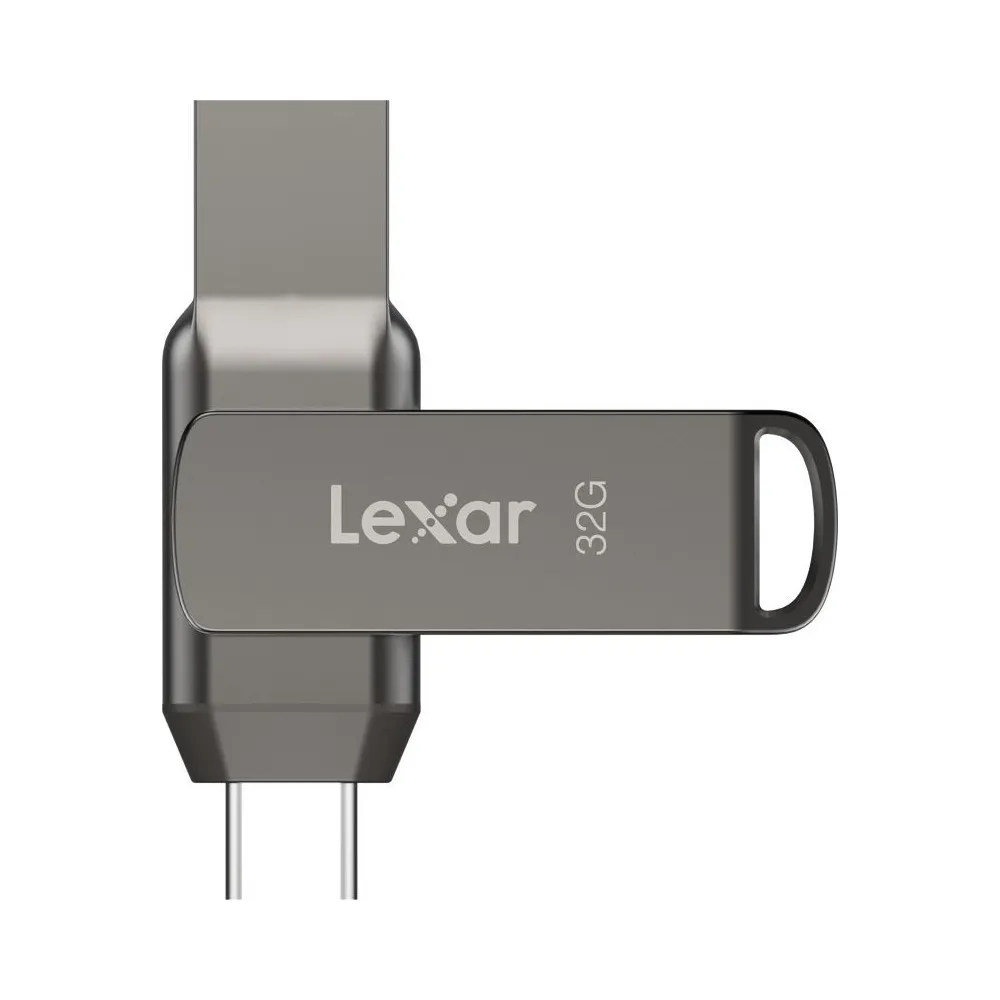 Pendrive Lexar 256GB JumpDrive Dual Drive D400 LJDD400256G-BNQNG - USB 3.1, 130MB|s, Szary