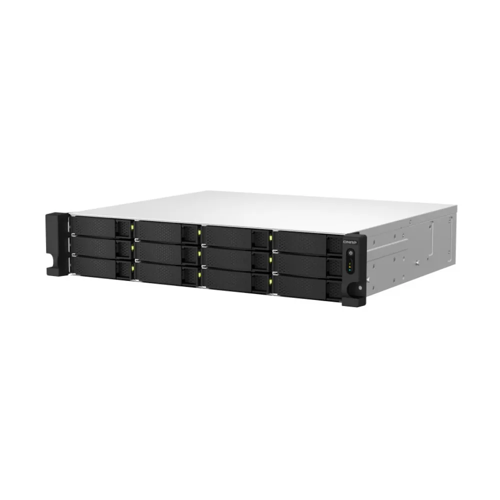 Serwer NAS QNAP Rack TS-1264U-RP-CG0H - Rack (2U)/Intel Celeron N5095/8 GB RAM/120 TB/12 wnęk/hot-swap