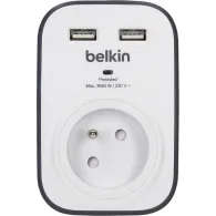 Gniazdo antyprzepięciowe Belkin 306J, 2USB BSV103CA - Białe, Czarne - BSV103CA | Sklep ITnes.pl - IT for BUSINESS