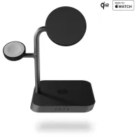 Ładowarka bezprzewodowa Zens Office Charger Pro 3 ZEDC25B/00 - Qi2 25W do 3 urządzeń, MagSafe, Czarna